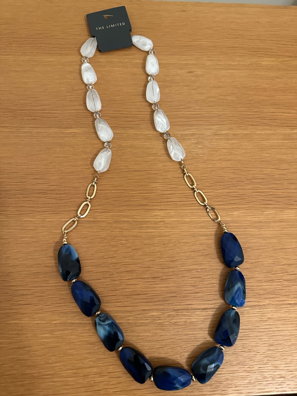Elegant blue agate", "quartz", "statement
necklace", - Picture 3 of 10